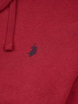 Mens Double Horsemen Hoodie in Tibetan Red