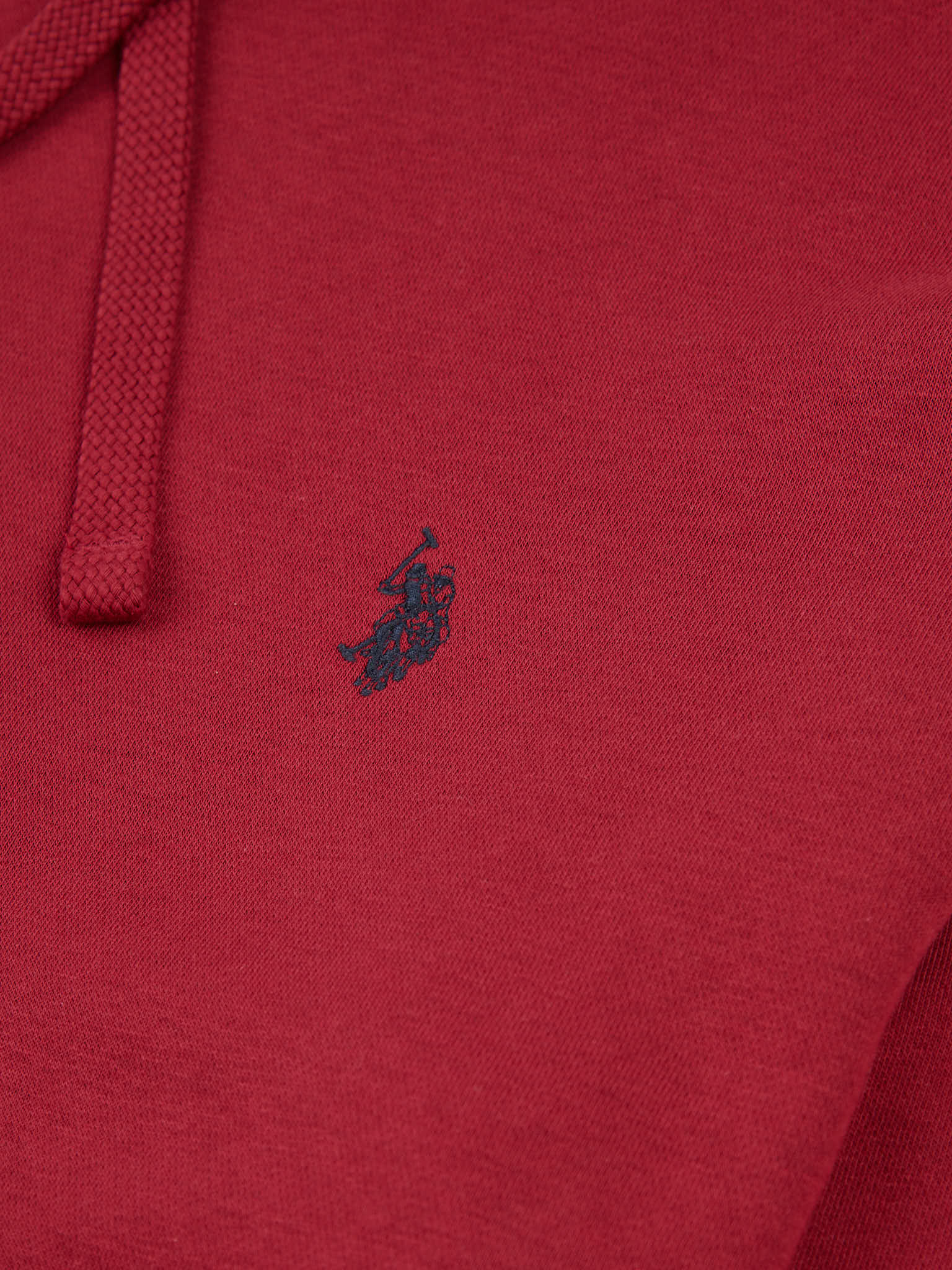 Mens Double Horsemen Hoodie in Tibetan Red