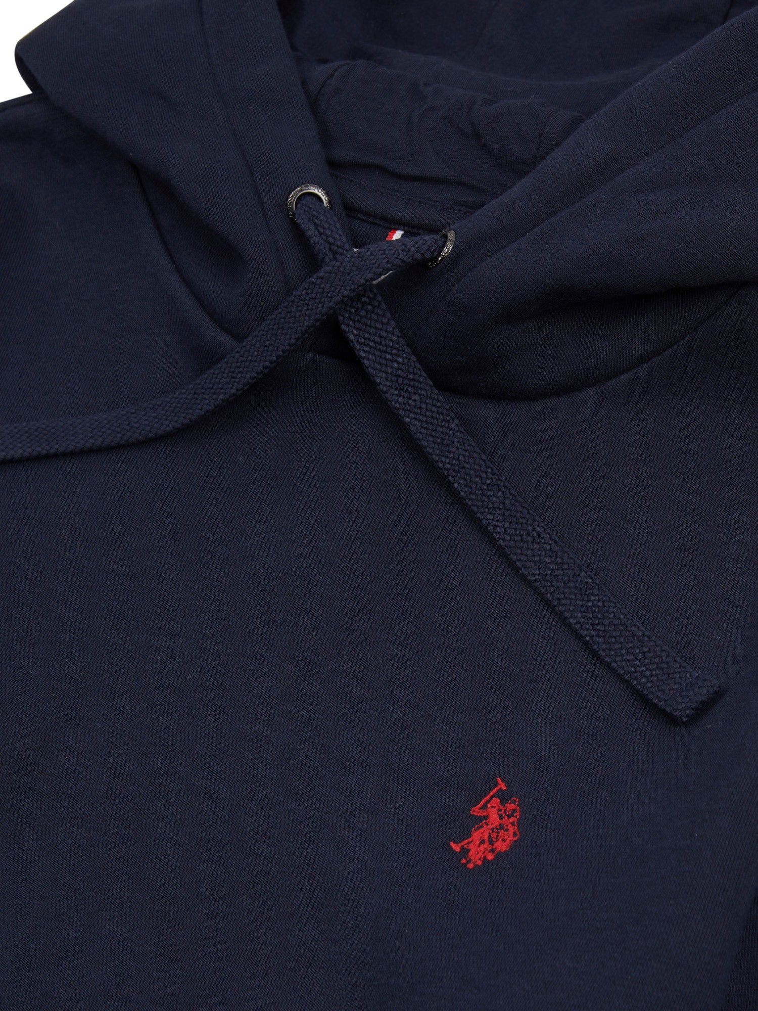 Mens Double Horsemen Hoodie in Dark Sapphire Navy / Haute Red DHM
