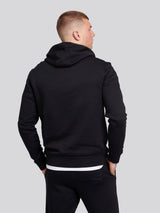 Mens Double Horsemen Hoodie in Black Bright White DHM