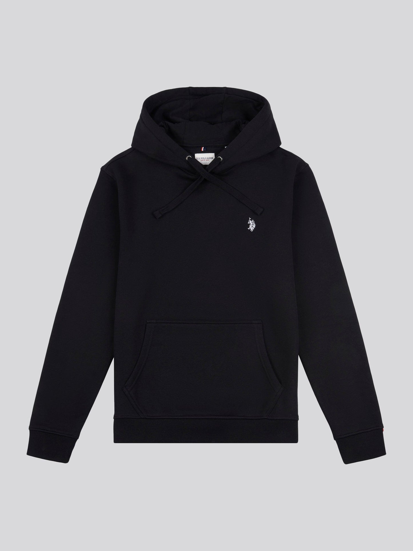 Mens Double Horsemen Hoodie in Black Bright White DHM