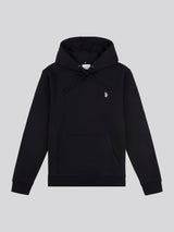 Mens Double Horsemen Hoodie in Black Bright White DHM