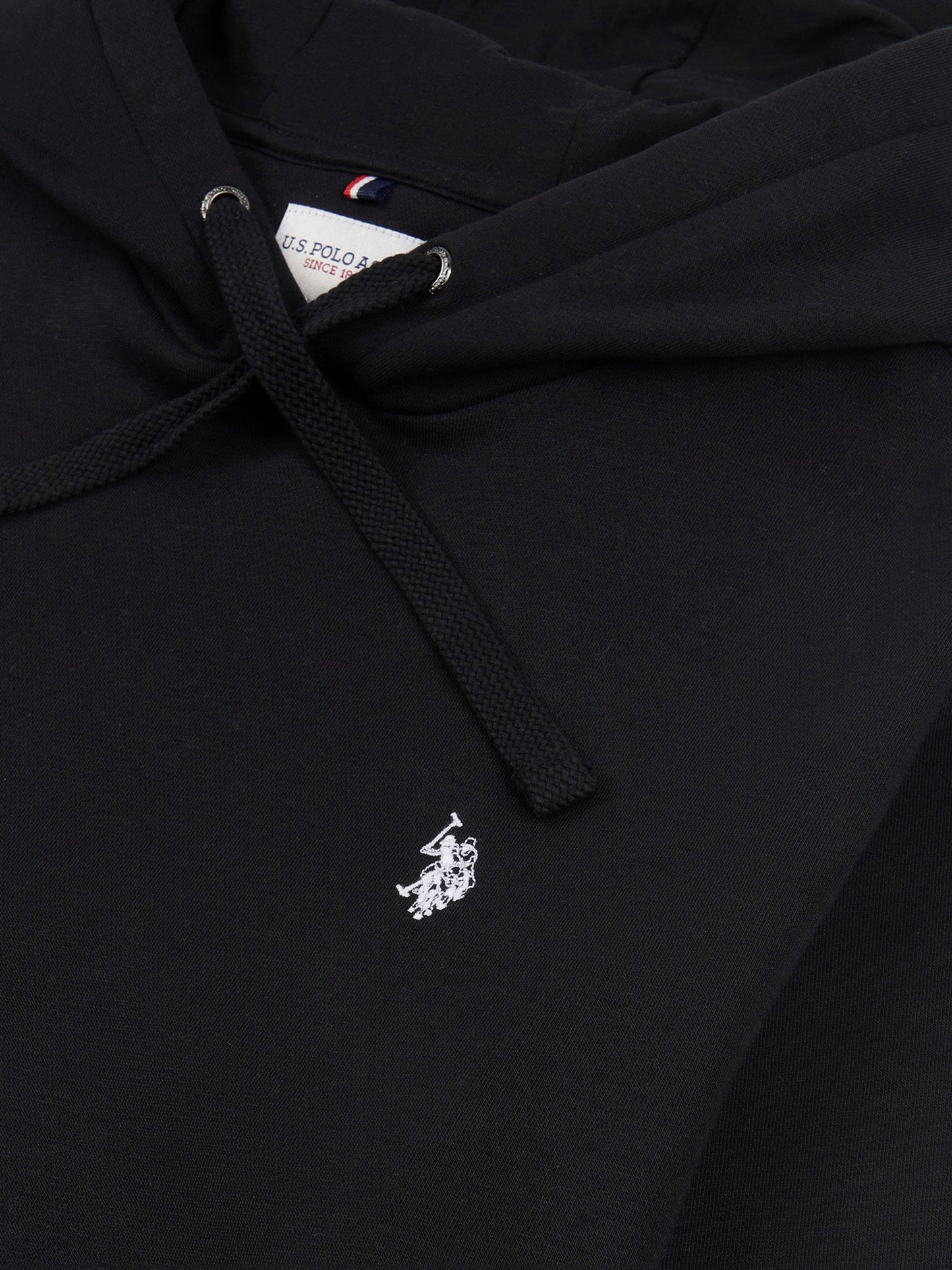 Mens Double Horsemen Hoodie in Black Bright White DHM