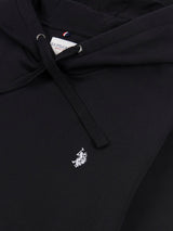 Mens Double Horsemen Hoodie in Black Bright White DHM