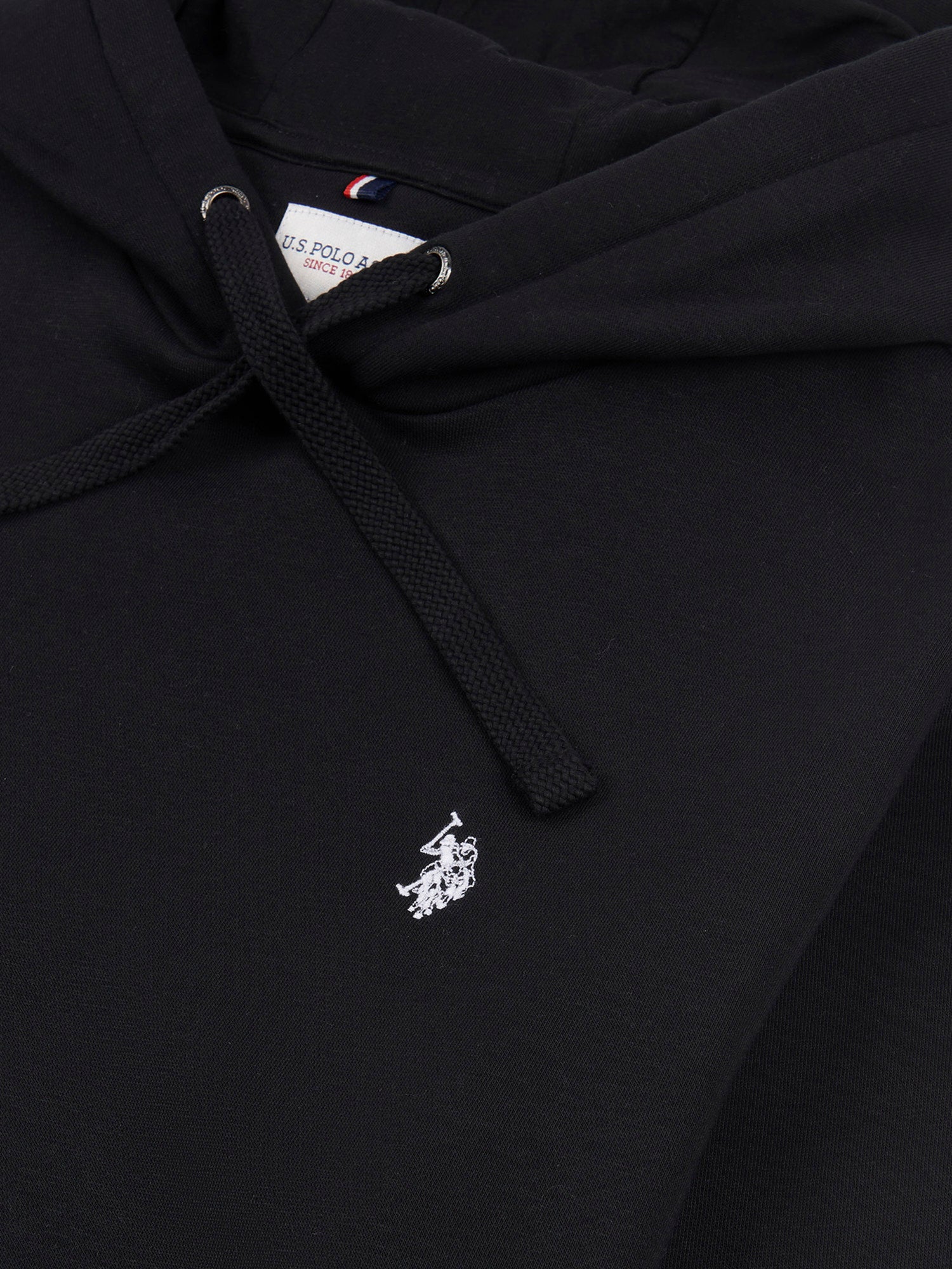 Mens Double Horsemen Hoodie in Black Bright White DHM