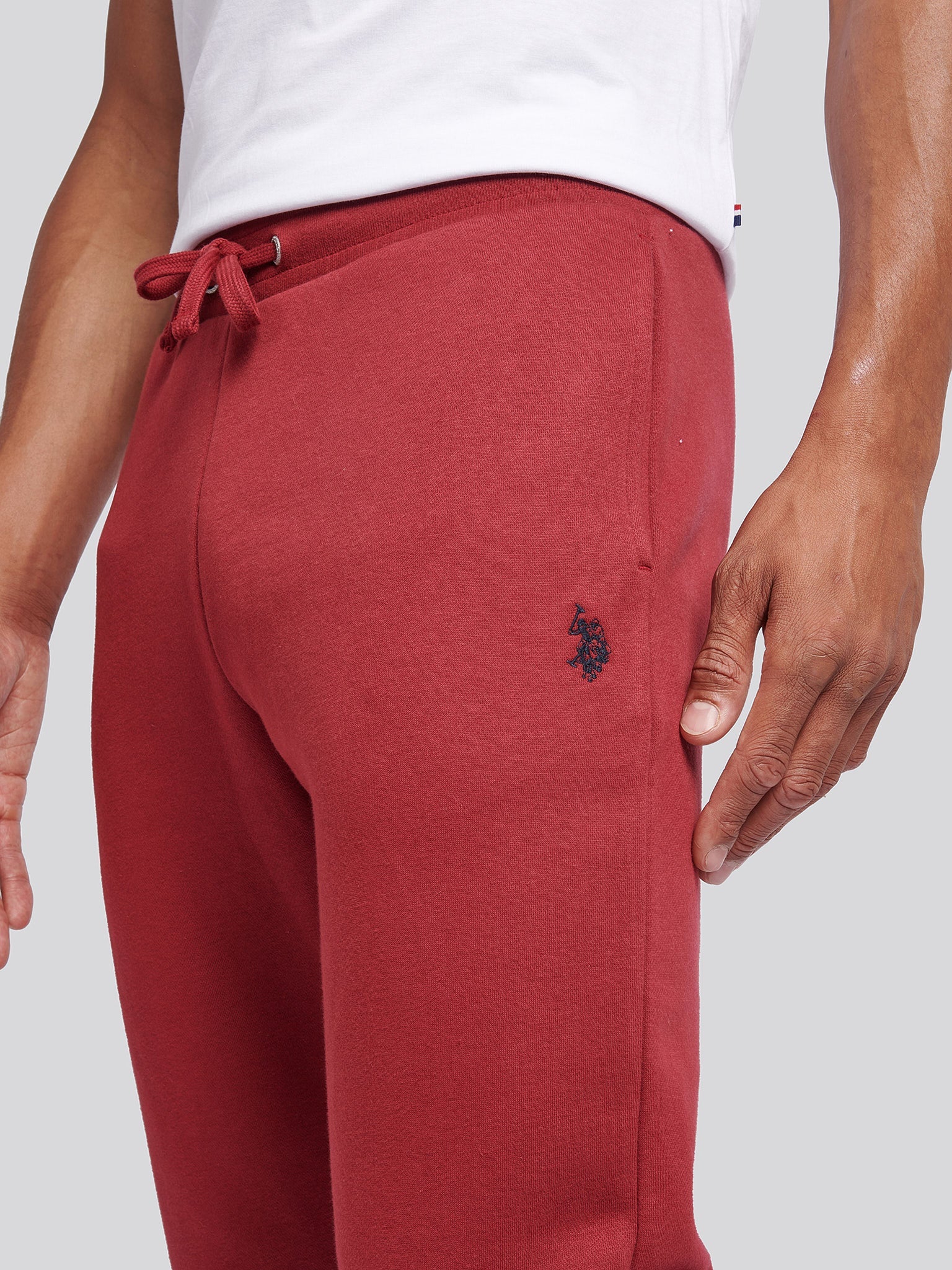 Mens Double Horsemen Jogger in Tibetan Red