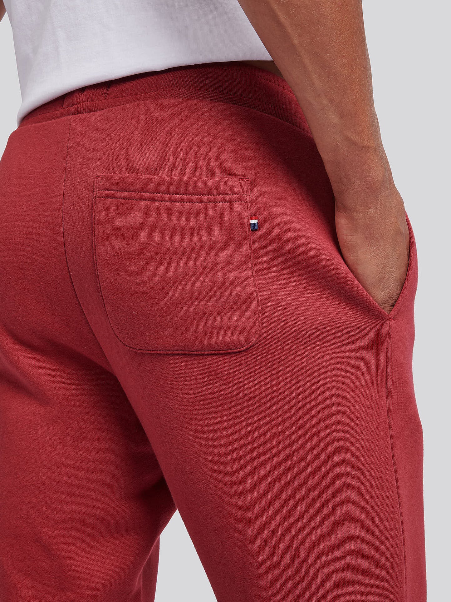 Mens Double Horsemen Jogger in Tibetan Red