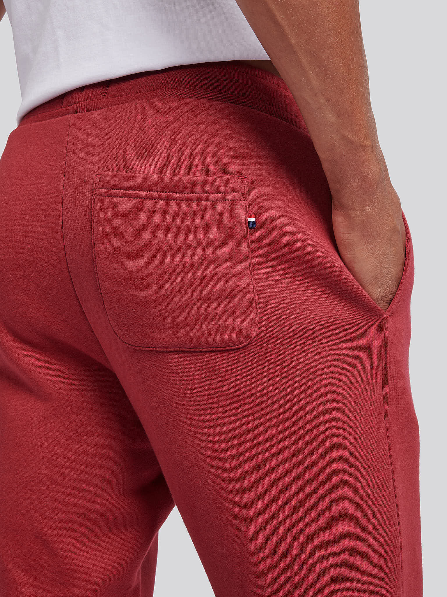 Mens Double Horsemen Jogger in Tibetan Red