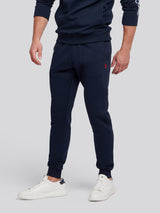 Mens Double Horsemen Jogger in Dark Sapphire Navy / Haute Red DHM