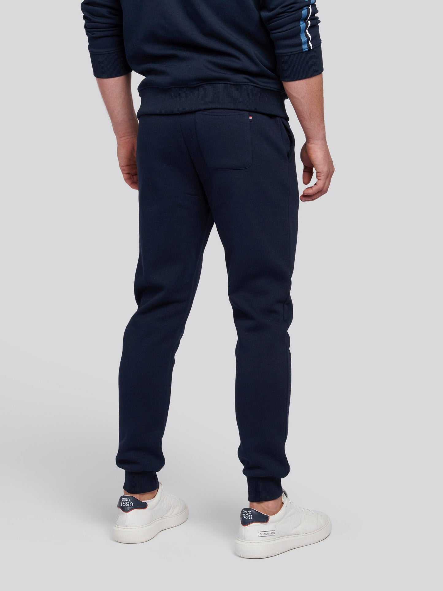 Mens Double Horsemen Jogger in Dark Sapphire Navy / Haute Red DHM
