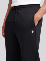 Mens Double Horsemen Jogger in Black Bright White DHM