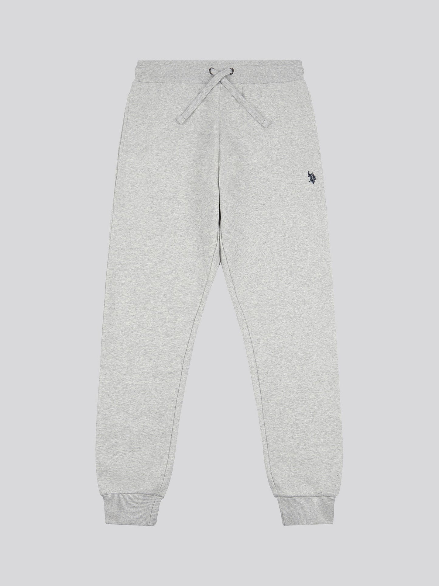 Mens Double Horsemen Jogger in Mid Grey Marl