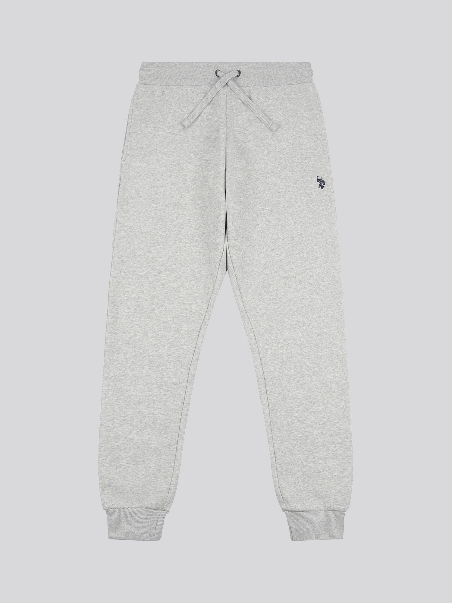 Mens Double Horsemen Jogger in Mid Grey Marl