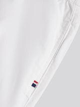 Mens Linen Blend Deck Shorts Bright White