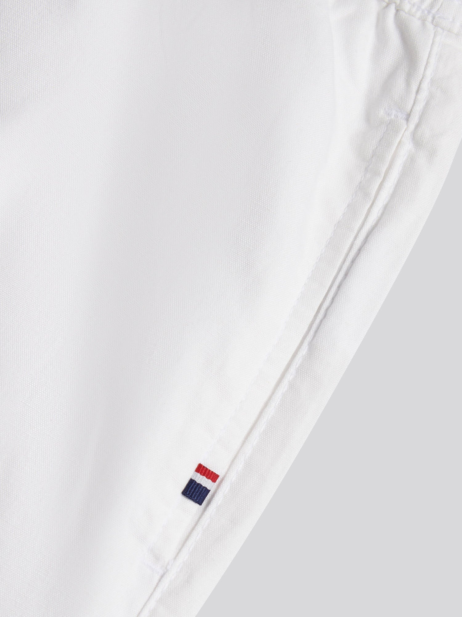 Mens Linen Blend Deck Shorts Bright White