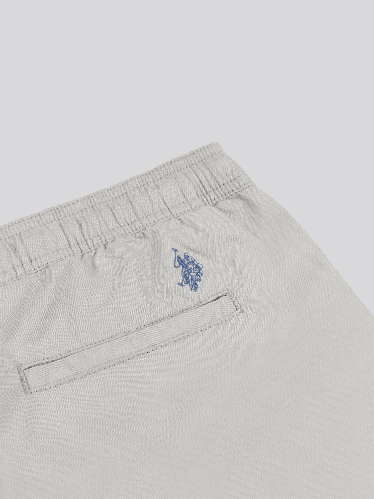 Mens Linen Blend Deck Shorts Harbor Mist