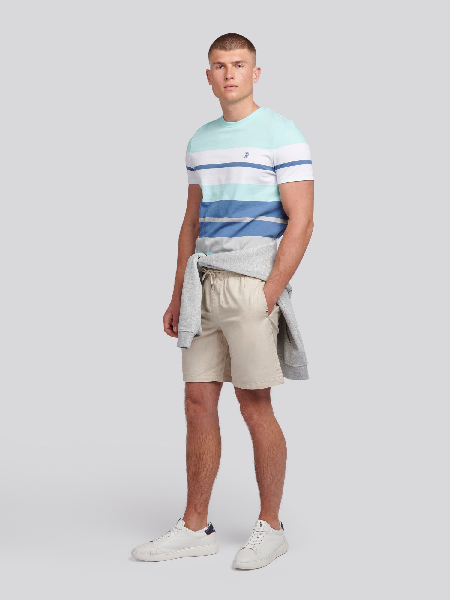 Mens Linen Blend Deck Shorts French Oak