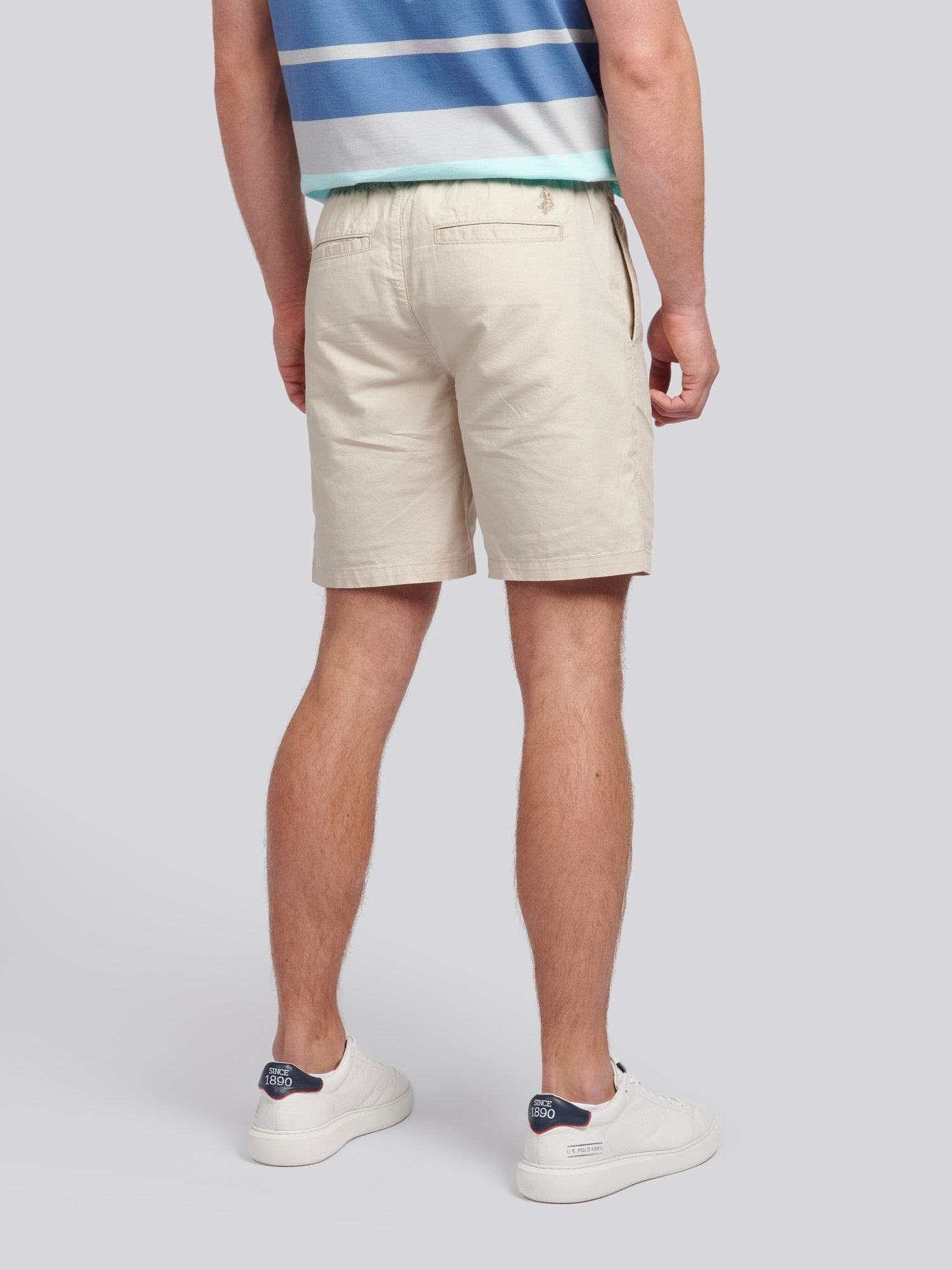 Mens Linen Blend Deck Shorts French Oak