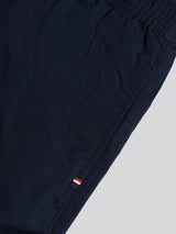Mens Linen Blend Deck Shorts Dark Sapphire Navy / Haute Red DHM