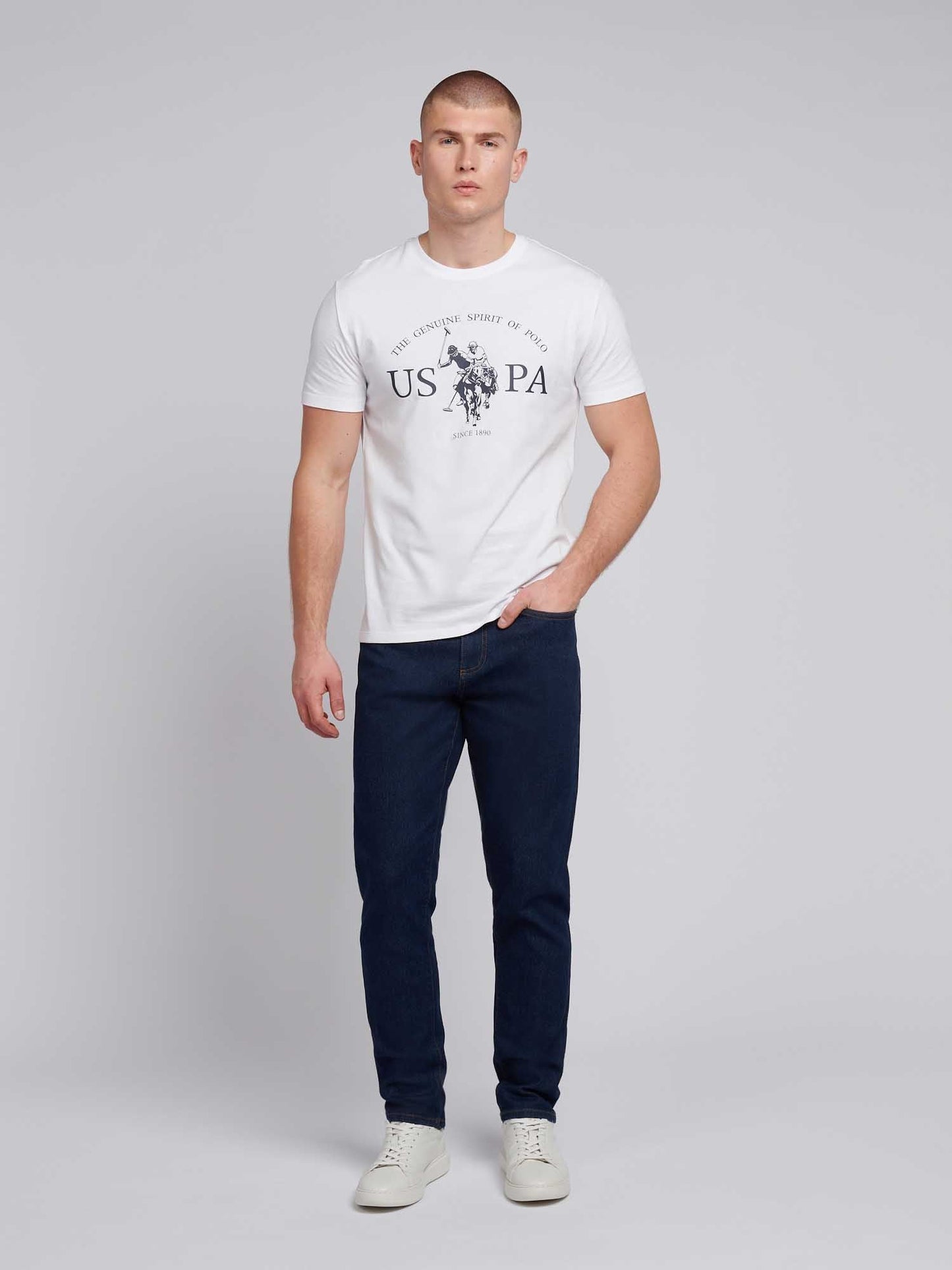Mens Classic Fit Jean Rinse Wash