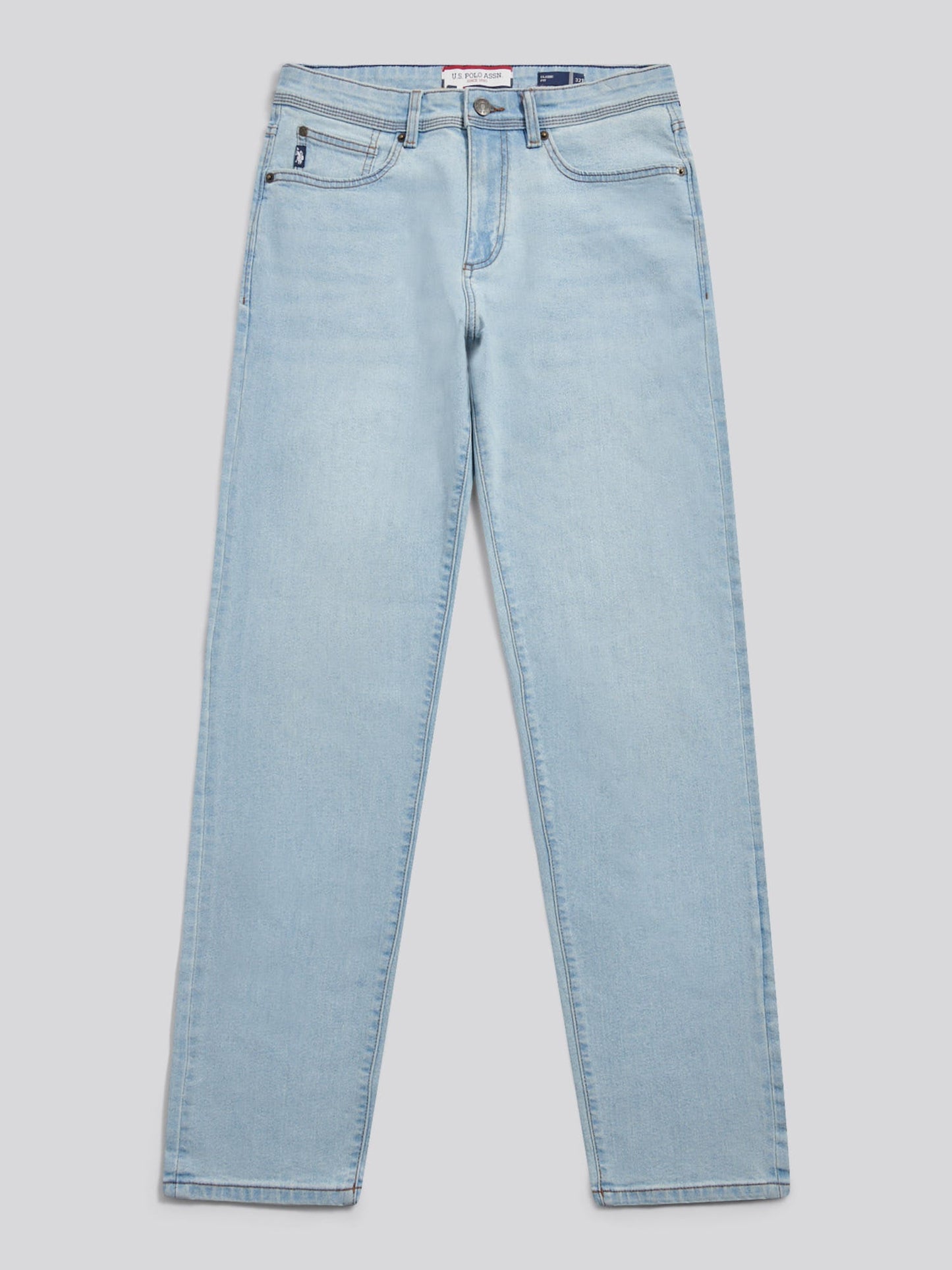 Mens Classic Fit Jean Mid Wash