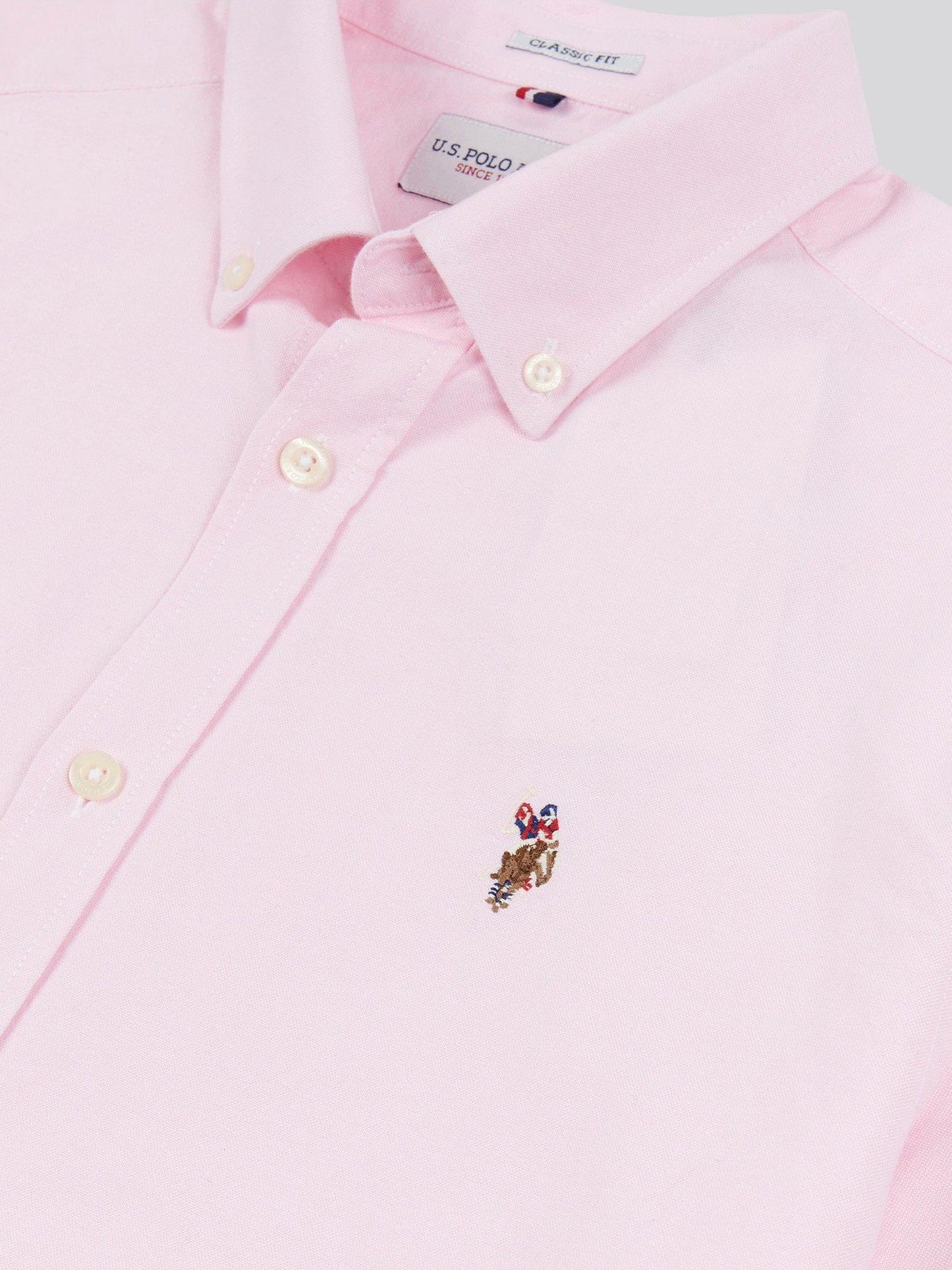 Mens  Short Sleeve Oxford Shirt Orchid Pink