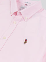 Mens  Short Sleeve Oxford Shirt Orchid Pink