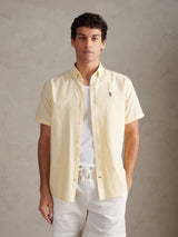Mens  Short Sleeve Oxford Shirt French Vanilla