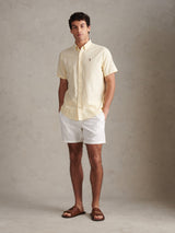 Mens  Short Sleeve Oxford Shirt French Vanilla