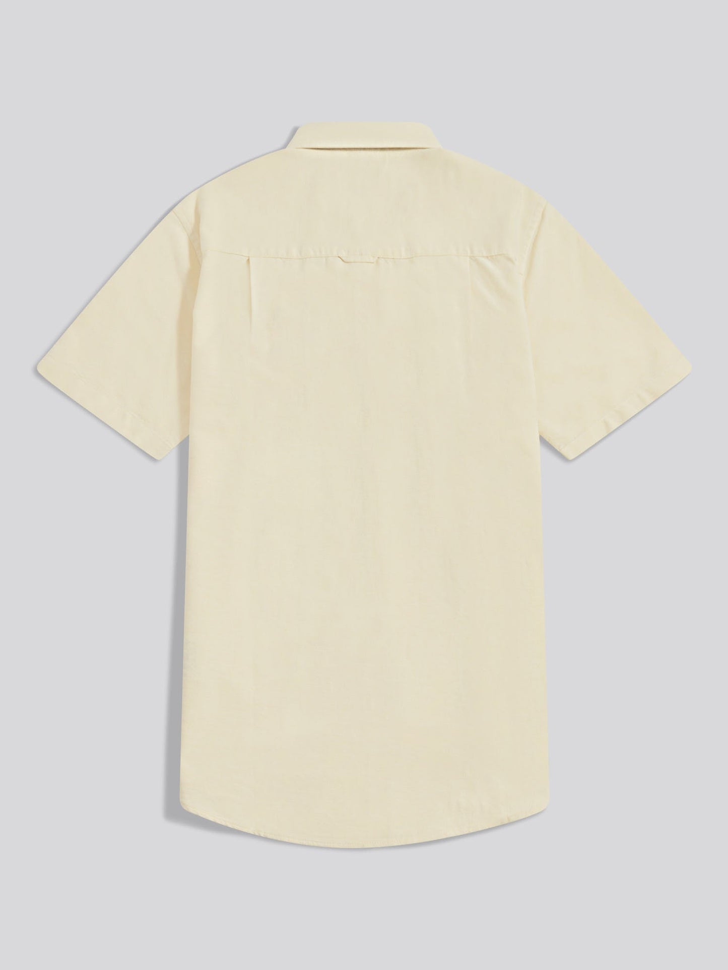 Mens  Short Sleeve Oxford Shirt French Vanilla