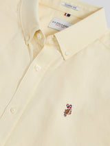Mens  Short Sleeve Oxford Shirt French Vanilla
