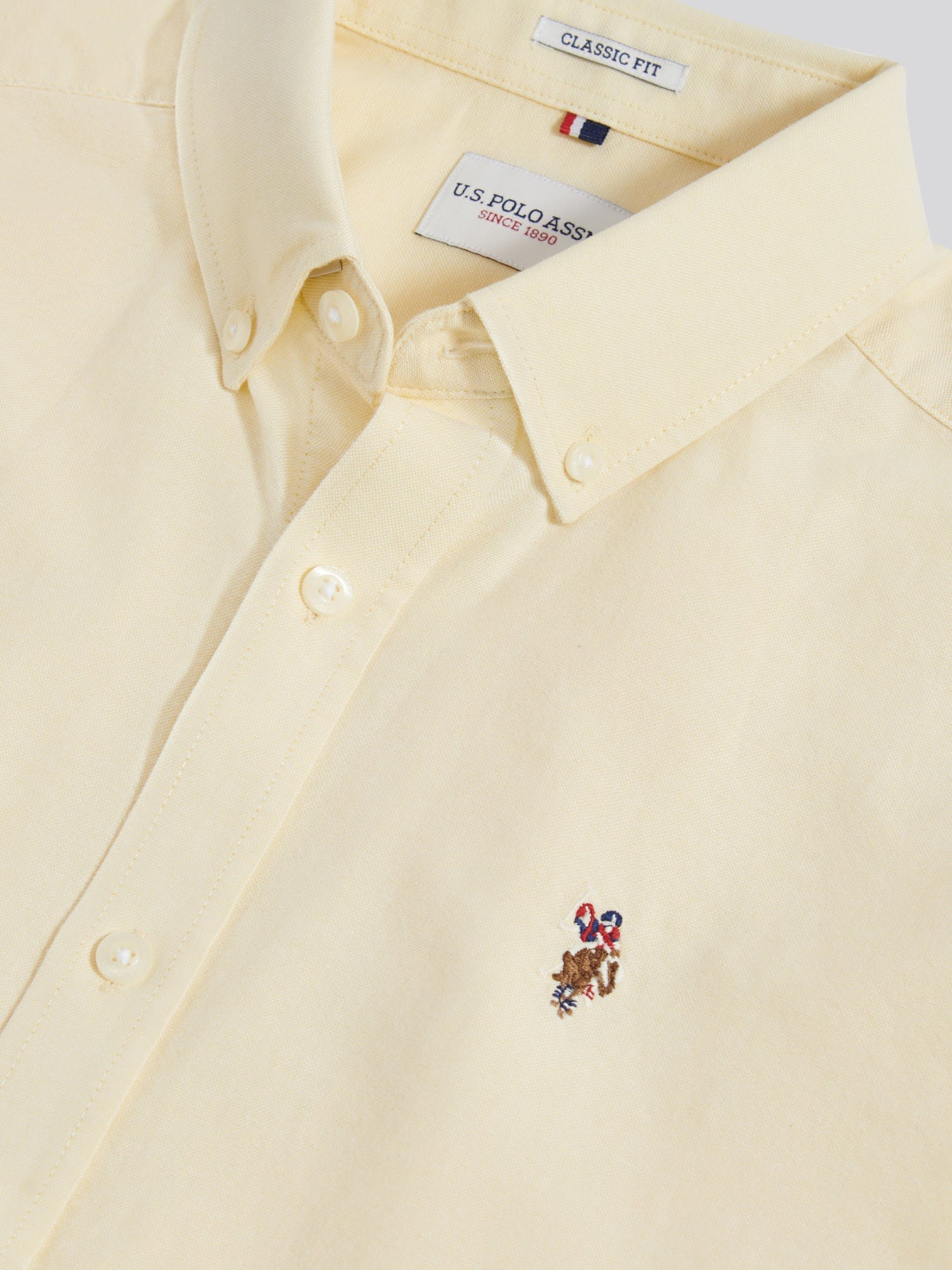 Mens  Short Sleeve Oxford Shirt French Vanilla