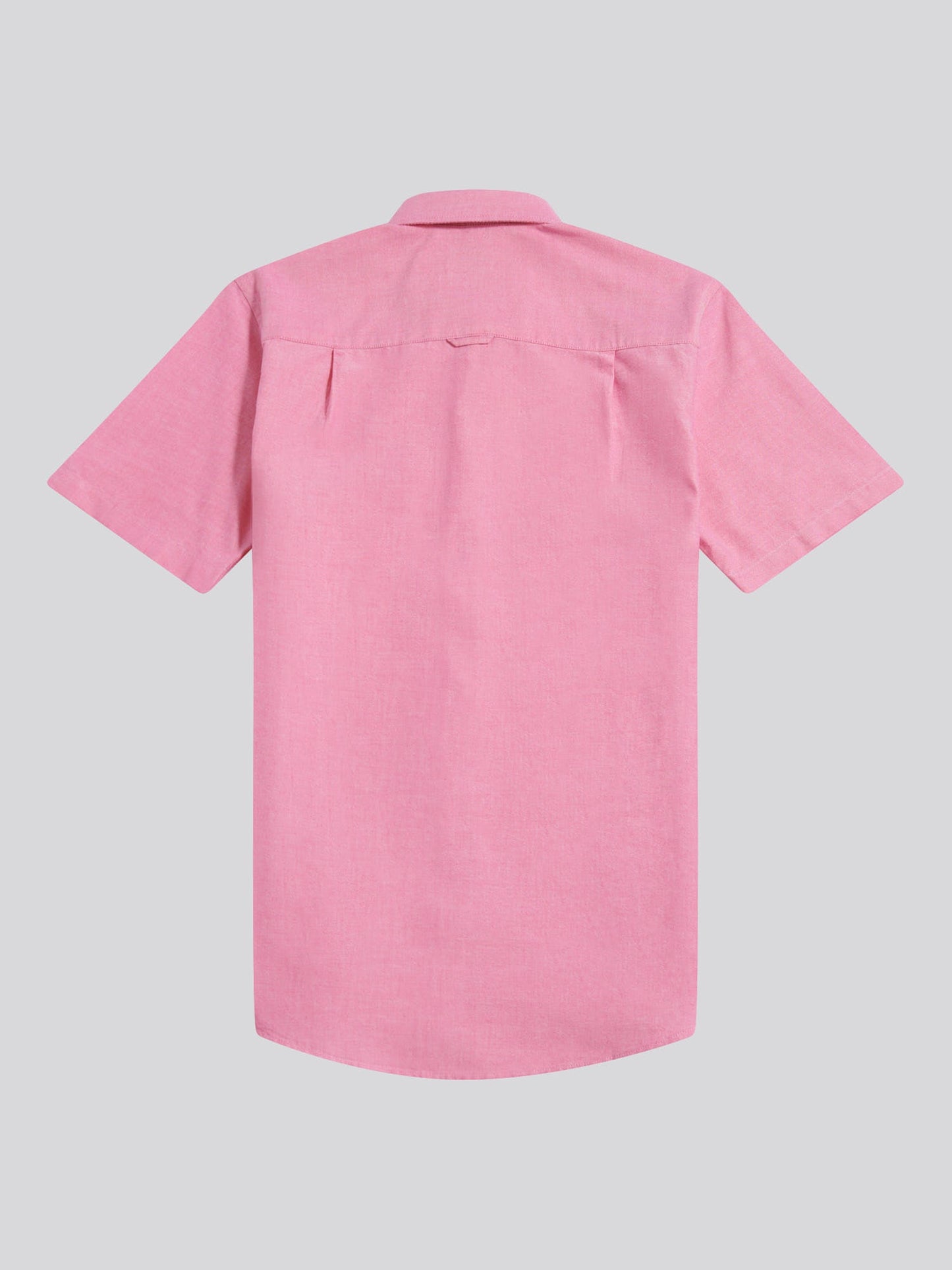 Mens  Short Sleeve Oxford Shirt Chateau Rose