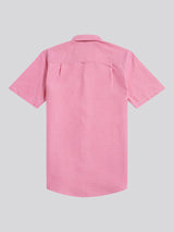 Mens  Short Sleeve Oxford Shirt Chateau Rose