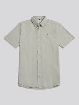 Mens  Short Sleeve Oxford Shirt Sea Spray