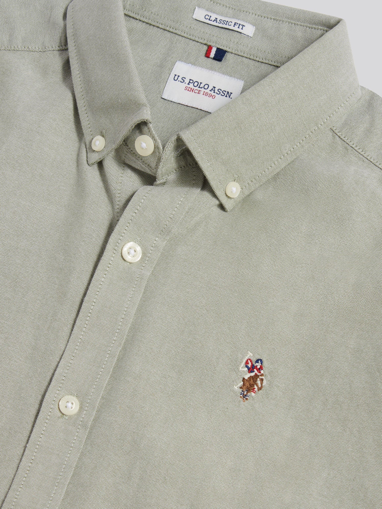 Mens  Short Sleeve Oxford Shirt Sea Spray