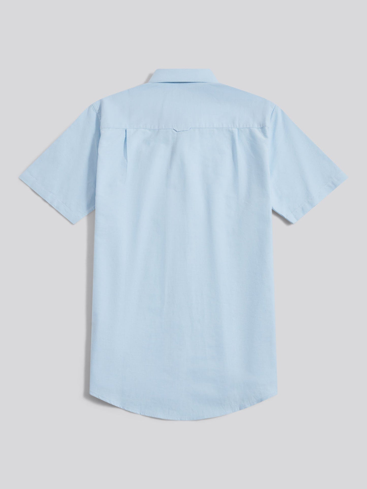 Mens  Short Sleeve Oxford Shirt Ice Blue