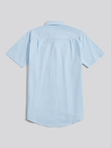 Mens  Short Sleeve Oxford Shirt Ice Blue
