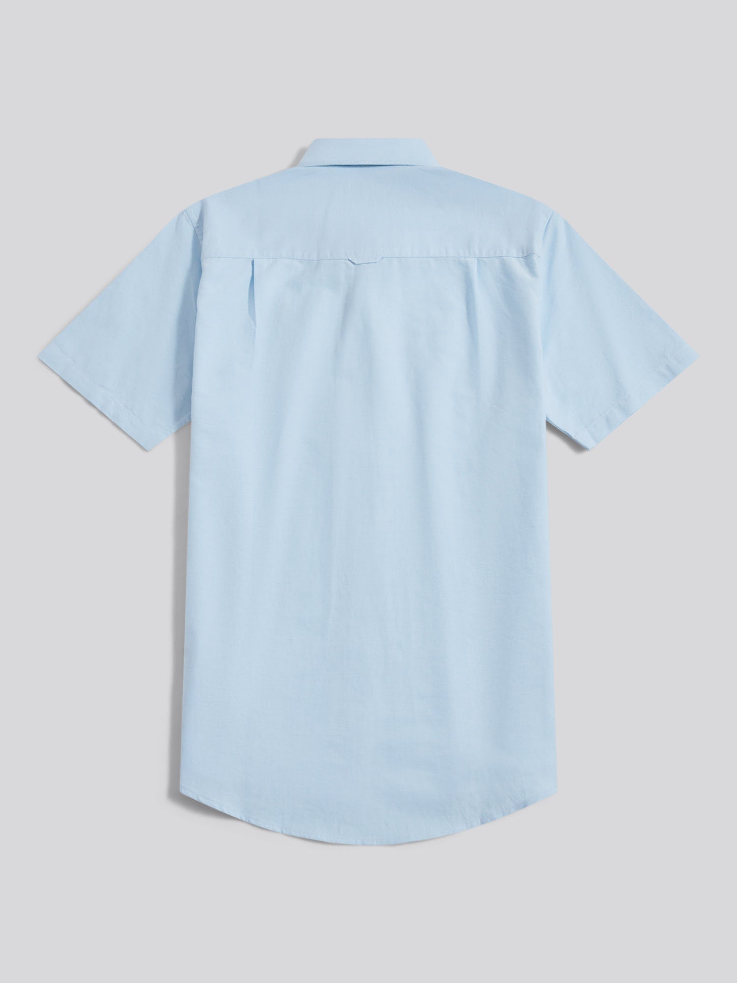 Mens  Short Sleeve Oxford Shirt Ice Blue