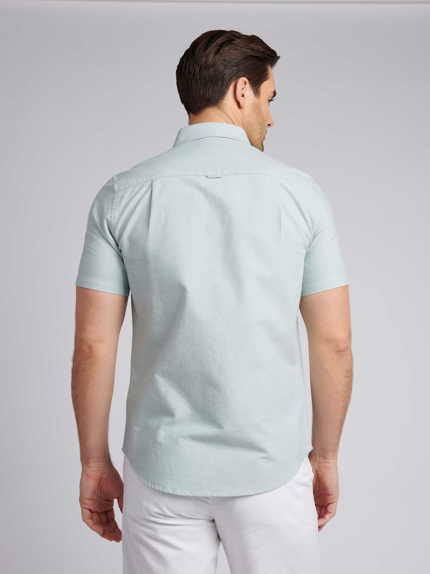 Mens  Short Sleeve Oxford Shirt Green Bay