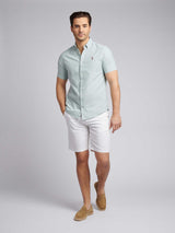 Mens  Short Sleeve Oxford Shirt Green Bay
