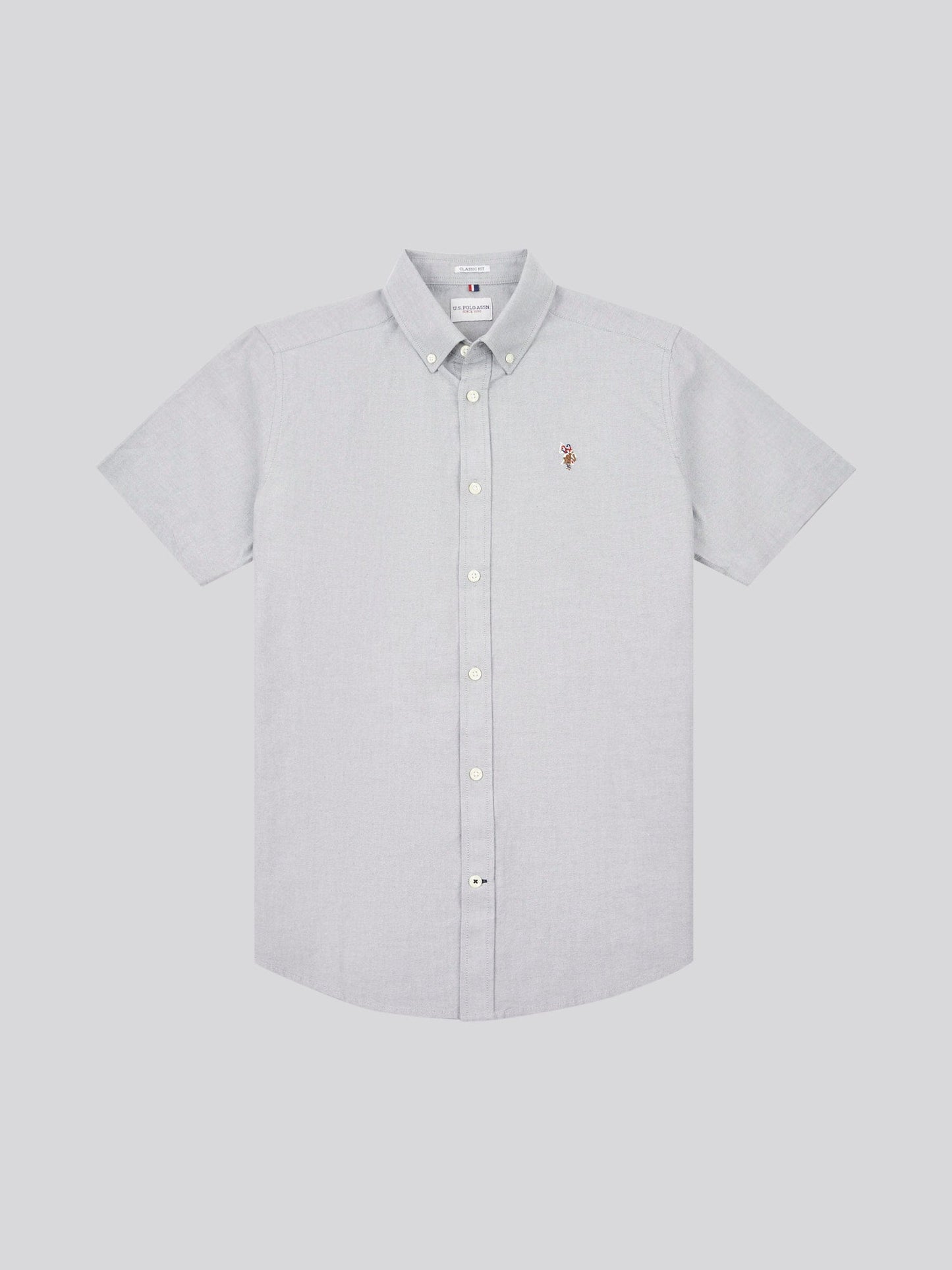 Mens  Short Sleeve Oxford Shirt Mulled Basil