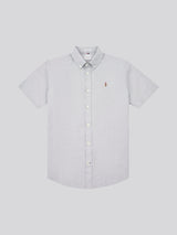 Mens  Short Sleeve Oxford Shirt Mulled Basil