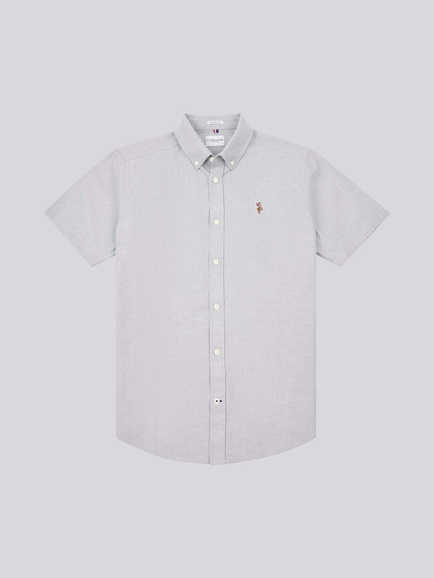 Mens  Short Sleeve Oxford Shirt Mulled Basil