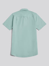 Mens  Short Sleeve Oxford Shirt Aquifer