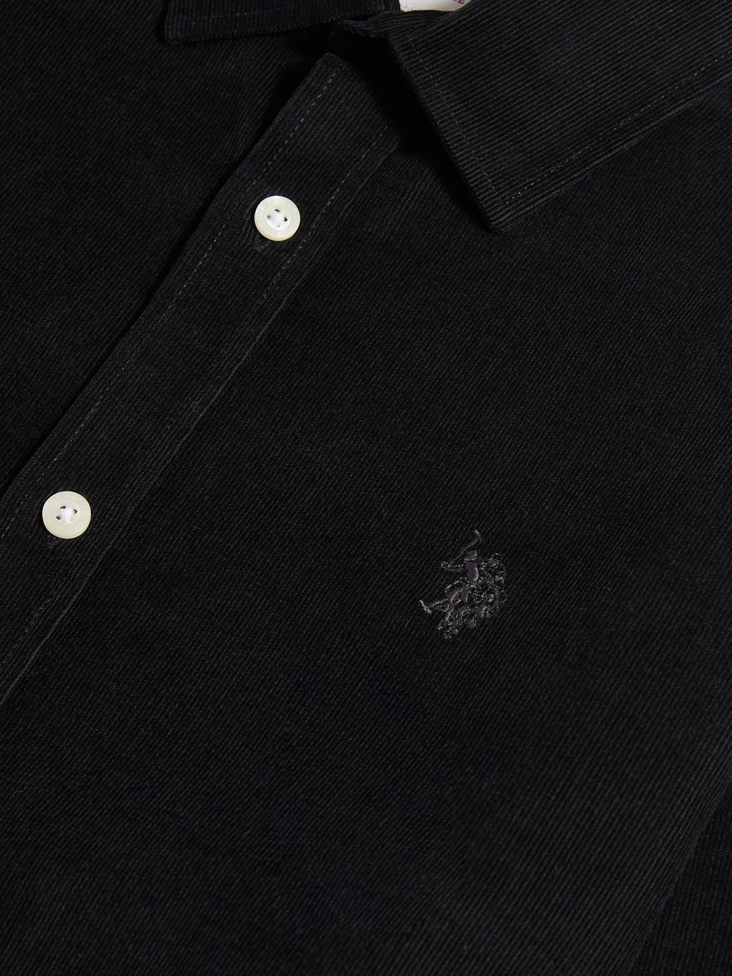 Mens Cord Shirt in Black