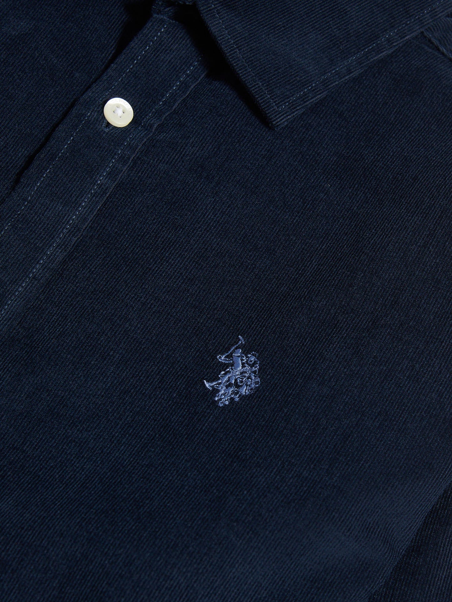 Mens Cord Shirt in Dark Sapphire Navy