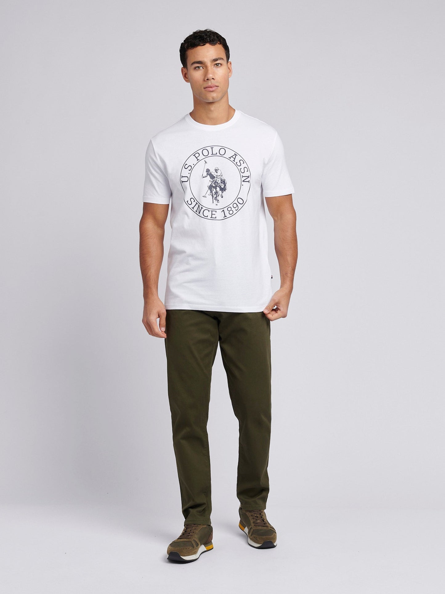 Mens Bedford Cord 5 Pocket Trouser in Forest Night