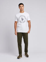 Mens Bedford Cord 5 Pocket Trouser in Forest Night