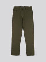 Mens Bedford Cord 5 Pocket Trouser in Forest Night